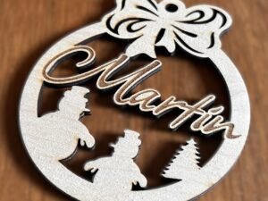 Nimeline jõuluehe lumememmega