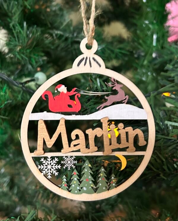 Nimeline jõuluehe jõulumehega